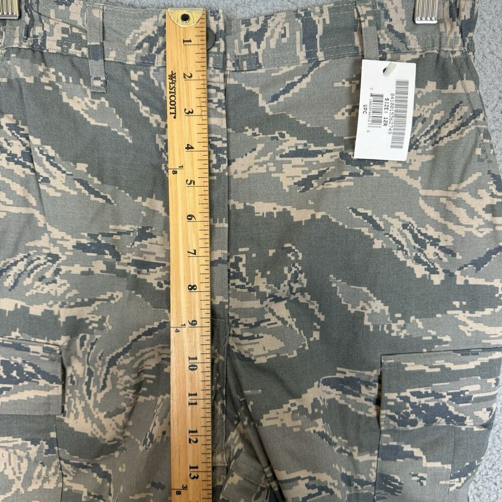 US Air Force Pants Womens 12R Green Camouflage Cargo Military Official - Picture 8 of 10